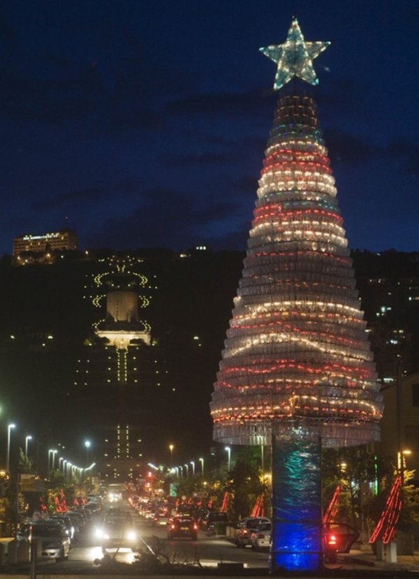 bottle christmas tree